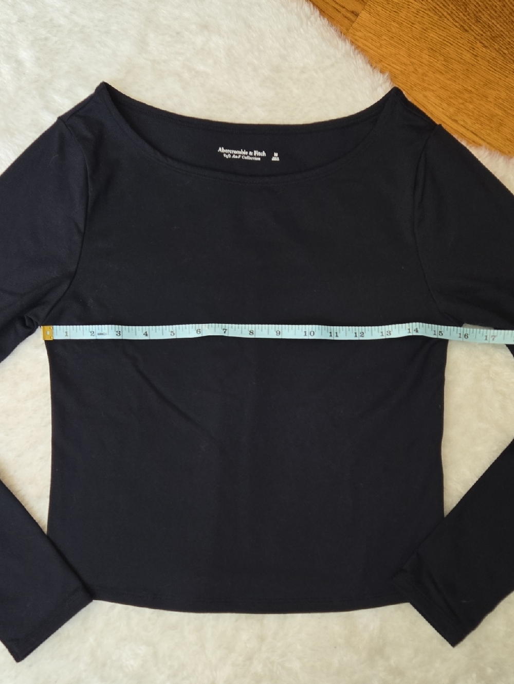 Abercrombie & Fitch Black Long Sleeve Shirt, Womens Size Medium - Picture 4 of 11